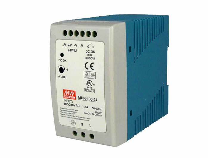 DIN rail Power Supply 24V / 4A by MeanWell