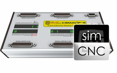 Connection of CSMIO/IP-S controller, simCNC software and HY07D543B VFD