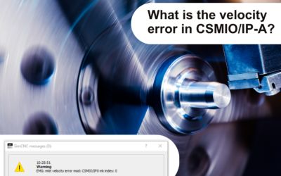What is the Velocity Error in CSMIO/IP-A?